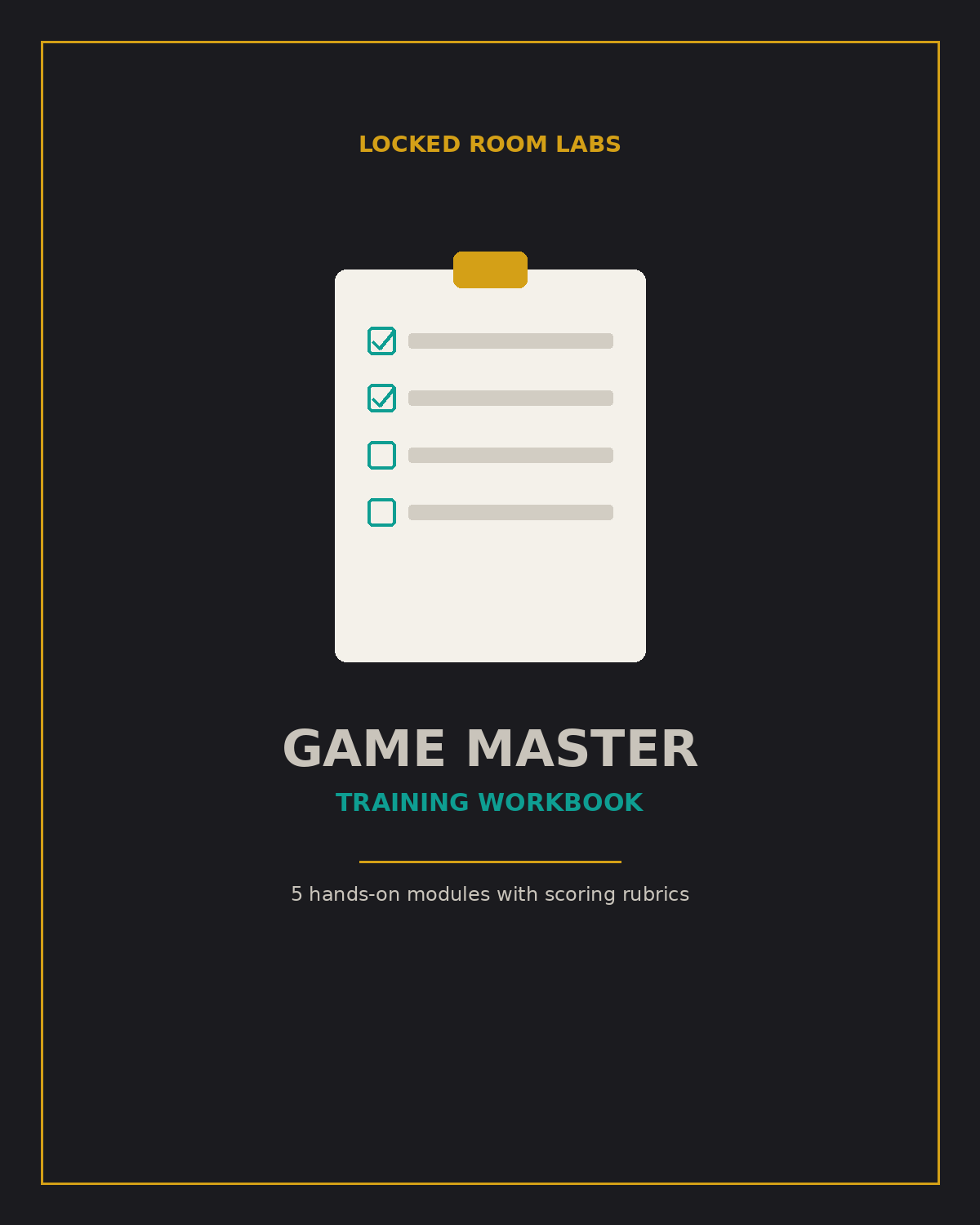 Game Master Training Workbook
